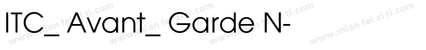 ITC_ Avant_ Garde N字体转换